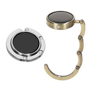 Set 2 Carlige de masa pentru genti Kwmobile, Gri/Galben, Aluminiu, 48556.15 113921833 - Valize și genți