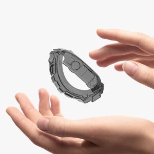 Czarne silikonowe etui do zegarka Huami Amazfit T-Rex / T-Rex Pro - Etui do inteligentnych zegarków