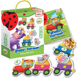 Happy Farmer tépőzáras oktatójáték, RK6101-03, Roter Kafer