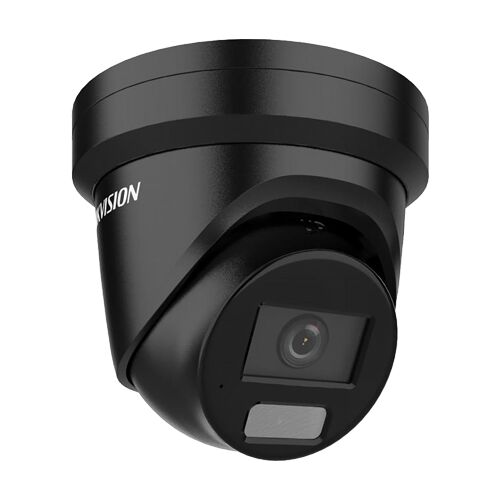 IP megfigyelő kamera, 4 MP, 2,8 mm-es objektív, IR 40m, WL 40m, Deep Learning, ColorVu, Dual LightMic, PoE, Fekete, Hikvision