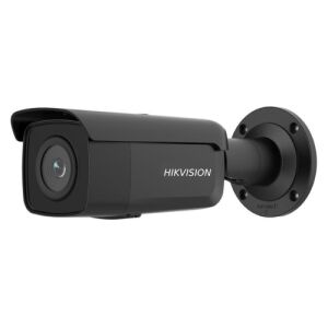 Hikvision 8MP AcuSense IP biztonsági kamera 2,8 mm-es objektívvel, 60m IR, PoE, mikrofon, fekete - Hikvision Biztonsági kamera