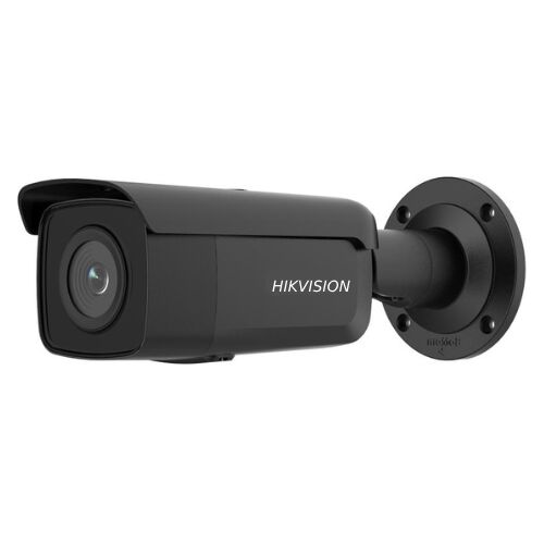 Hikvision 8MP AcuSense IP biztonsági kamera 2,8 mm-es objektívvel, 60m IR, PoE, mikrofon, fekete