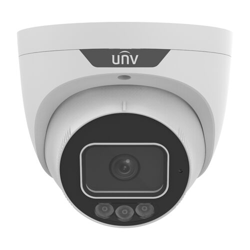 UNV IPC3638SS-ADF28KMC-I1 8MP IP megfigyelő kamera ColorHunter technológiával, 2,8 mm-es objektív, 30m IR, 30m fehér fény, hang, riasztó, PoE