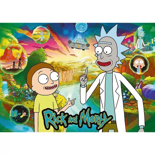 Puzzle 1000 dielikov Rick a Morty, značka Trefl, s postavami Ricka a Mortyho