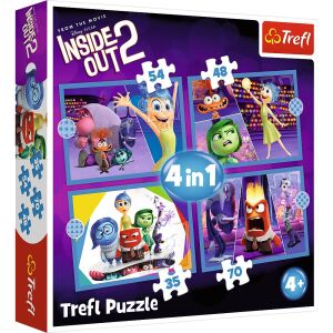 Trefl Inside Out 2 4 in 1 Puzzlebox mit Charakteren aus dem Film - Trefl Puzzle