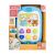 Опаковката на интерактивната играчка таблет Winfun Baby's Learning Pad за бебета, показваща характеристиките на продукта и бебе, което играе