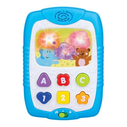 Tablet interactiv Winfun Baby's Learning Pad pentru bebeluși cu ecran luminos, litere, numere și muzică