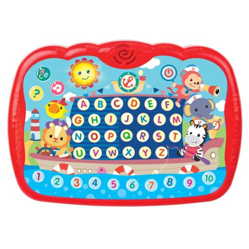 Winfun Tiny Tots Learning Pad oktatójáték ábécével, számokkal és állatfigurákkal - Kreatív játék és fejlesztő játék