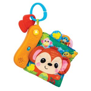 Carte senzorială Winfun Animale din Junglă cu sunete și lumini, jucărie pentru bebeluși, jucărie de dezvoltare - OEM Jocuri si jucării educative