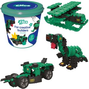 Clics Dinosaur World 6-in-1-Bausatz, Clicstoys