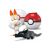 Set de construcție Mega Construx Pokémon Fire Collection cu figurine Scorbunny și Dreepy și Poké Bile