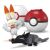 Mega Construx Pokémon Set de construcție Echipa de Foc cu figurinele Charmander, Scorbunny și Salandit.