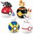 Mega Construx Pokémon Set de construcție cu Charmander, Scorbunny, Litwick, Salandit și Poké Balls.