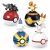Mega Construx Pokémon Set de construcție cu Charmander, Scorbunny, Litwick, Salandit și Poké Balls.