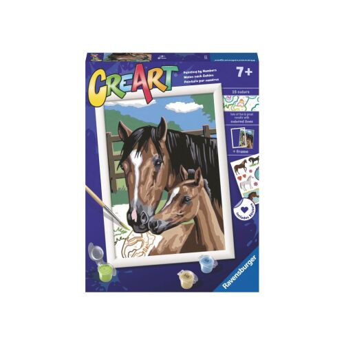 CreArt Painting by numbers - Játék a csikóval