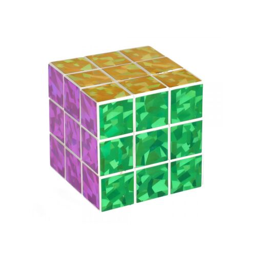 Csillogó Bűvöskocka Puzzle, 3x3x3, Színes, Csillogó, Logikai Játék - Logikai játék