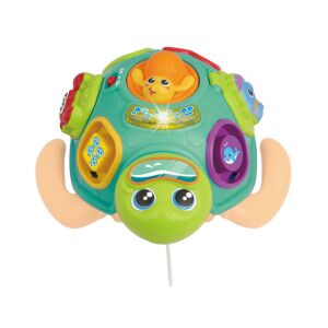 Winfun Húzható formaegyeztetős teknős játék, egy zöld teknős színes formákkal és húzózsinórral - Winfun