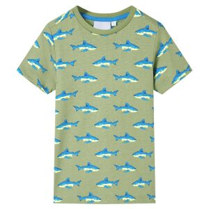 vidaXL Világos keki gyerekpóló 116 113930921 - Gyerek blúz, ing