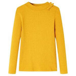 vidaXL Okker hosszú ujjú gyerekpóló 128 113941890 - Gyerek blúz, ing