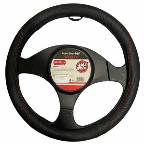 Sport Kormányhuzat - M - Ø 37/39 cm - Fekete/Piros 113953335 - Autós kormányhuzat