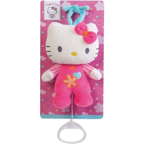 Hello Kitty zenei plüssjáték, rózsaszín és fehér, 19 cm - Jemini