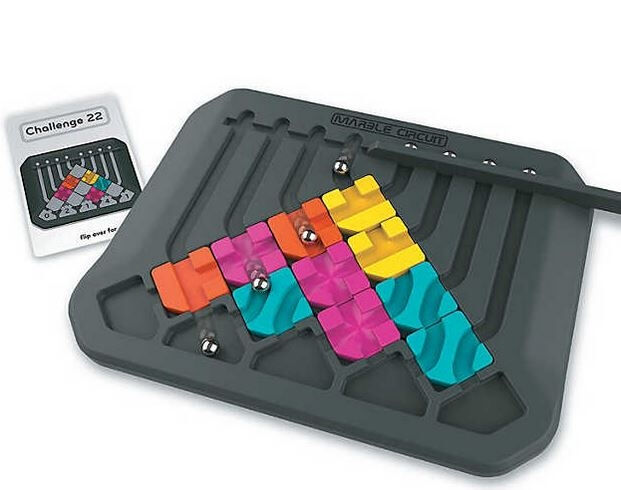 Логическа игра, Marble Circuit, Mindware, Ball Trail. многоцветен