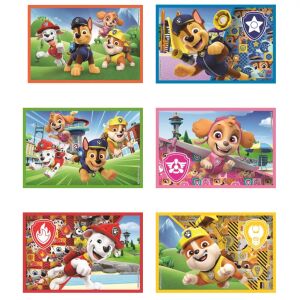 Puzzle Paw Patrol 6 cuburi, 6 piese individuale de puzzle cu personaje din Paw Patrol - Puzzle pentru copii