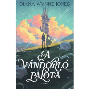 A Vándorló Palota könyvborítója Diana Wynne Jones-tól, egy varázslatos kastélyt ábrázol az égen - Gyermek & Ifjúsági könyv