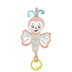 Plüss baba vibrációs játék pillangó, 6 hónap+, BabyJem (Szín: zöld)