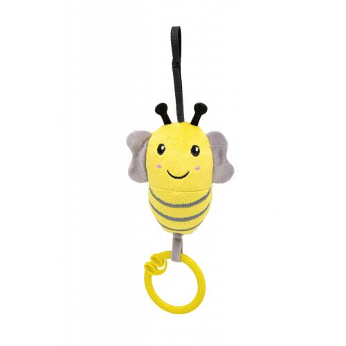 BabyJem Baby vibrációs játék, mackóméh, 6 hónap+ (szín: szürke)