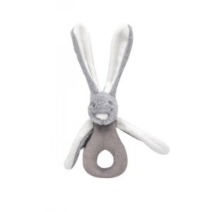 BabyJem Baby csörgő játék, plüss nyuszi, 3 hónap+ (szín: barna)