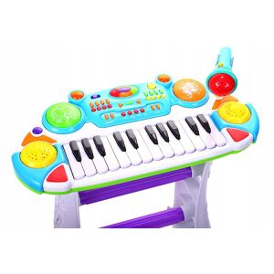 Musikinstrument Malplay E-Piano mit Hocker und Mikrofon 45 cm Höhe blau