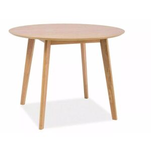 Mosso II kerek tölgyfa étkezőasztal, 90 cm átmérő, skandináv dizájn - Signal