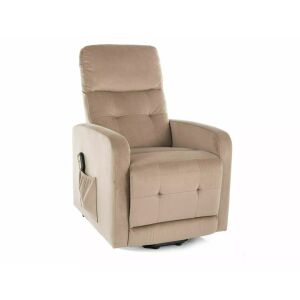 Otus II Elektromos Relax Fotel Bézs Bársony - Nappali bútor