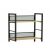 Raw R5 Ipari Tölgy Polcos Állvány Fekete Fém Vázzal - 2 szintes