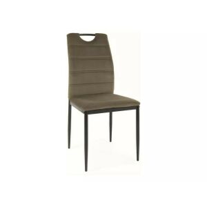Rip Velvet Olíva Bársony Étkezőszék Fekete Fém Vázzal - Étkező szék