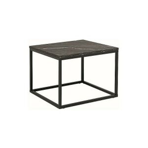 Rossi B Márvány Hatású Négyzetes Dohányzóasztal Fekete - Signal