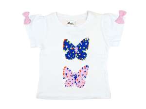 Lány Póló - Pillangó #fehér - 80-as méret 30391385 Gyerek pólók - Fehér