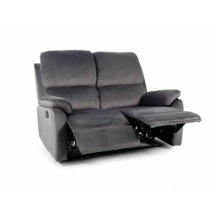 Spencer Velvet Kétszemélyes Kinyitható Bársony Kanapé Szürke