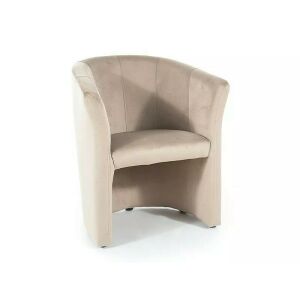 TM-1 Bársony Fotel Bézs színben, kényelmes és stílusos fotel a nappaliba vagy az irodába - Signal