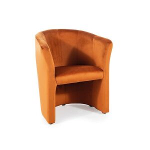 TM-1 Fahéj Bársony Fotel Kényelmes Ívelt Kialakítással - Signal