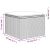 A vidaXL 8 részes barna polyrattan kerti ülőgarnitúra lábtartójának méretei: 55cm x 55cm x 37cm