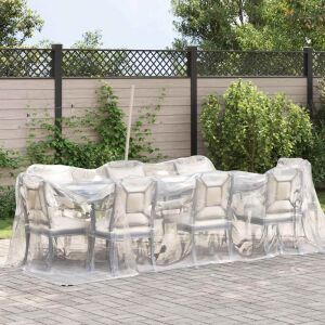 vidaXL átlátszó ponyva lyukasztóval 2x5 m polietilén