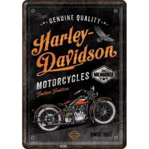RETRO Harley Davidson – Timeless Tradition – Üdvözlőkártya 113980083 - Fémtábla