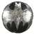 Batman reversible sequin cushion, 30 cm, black and silver