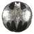 Batman reversible sequin cushion, 30 cm, black and silver