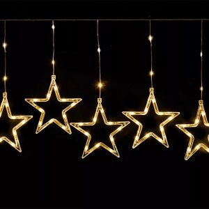 Svjetlosna zavjesa Crystalline star, tople bijele LED diode - Božić