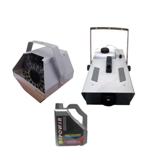 Balenie balónového stroja, profesionálny dymový stroj a 5 l dymovej tekutiny, IdeallStore®, nehrdzavejúca oceľ, diaľkové ovládanie súčasťou balenia 113983013