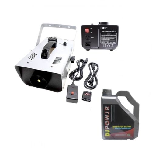 Szett Professzionális füstgép és füstfolyadék 4,5 l, IdeallStore®, távirányító, 1500 W