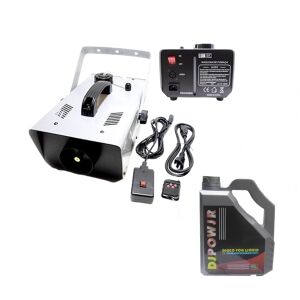 Професионален комплект машина за пушене и течност за пушене 4,5 л, DEPOX®, дистанционно управление, 1500 W 113983139 - Машина за ефекти и аксесоари